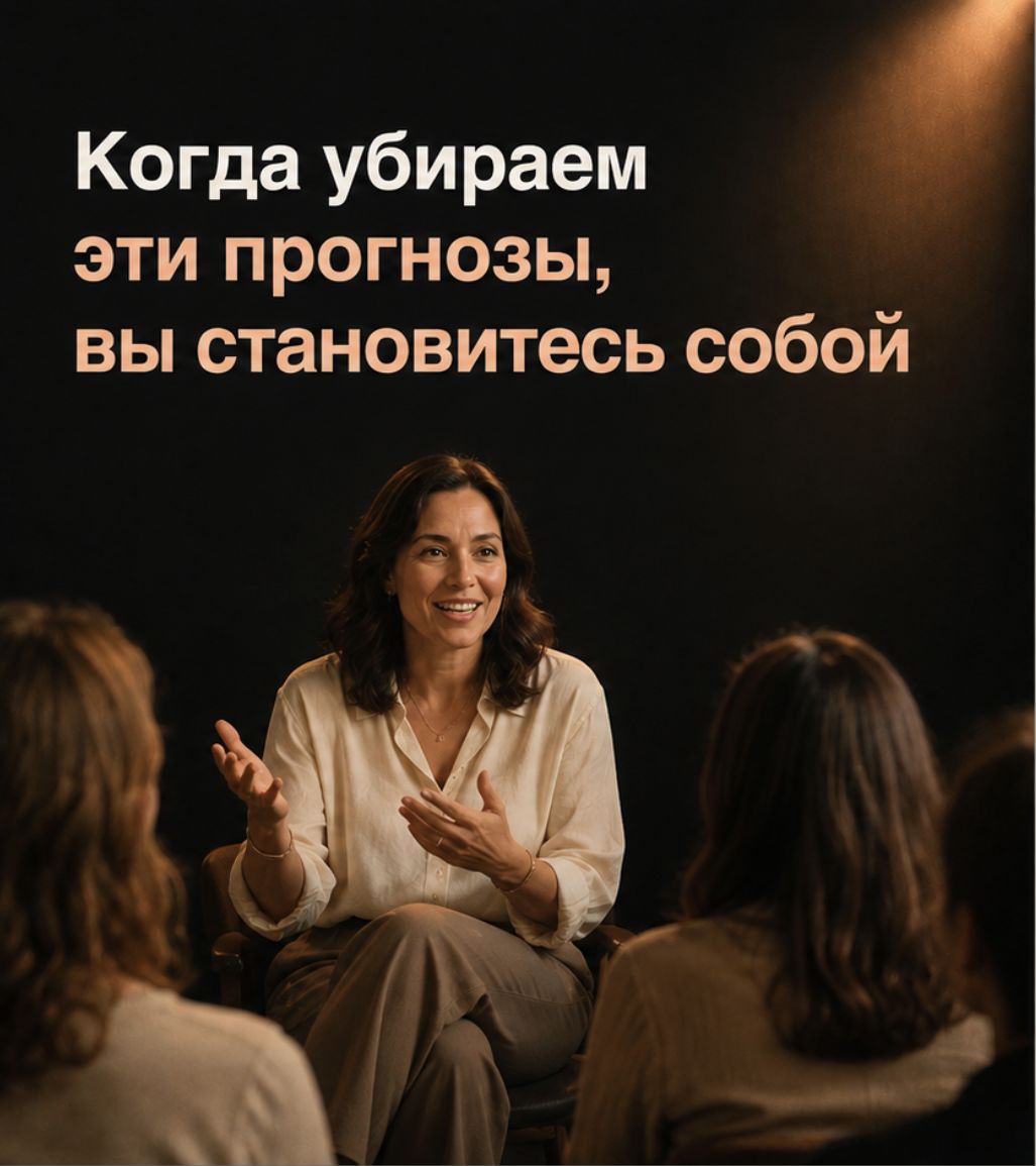 Женщина свободно разговаривает со слушателями